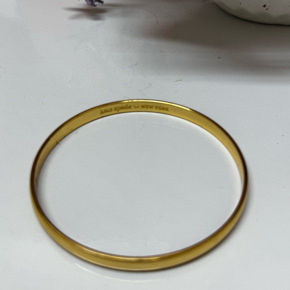 Kate Spade, Two New Bangles. Black & Gold Bow and Gold Bangle - Picture 5 of 9